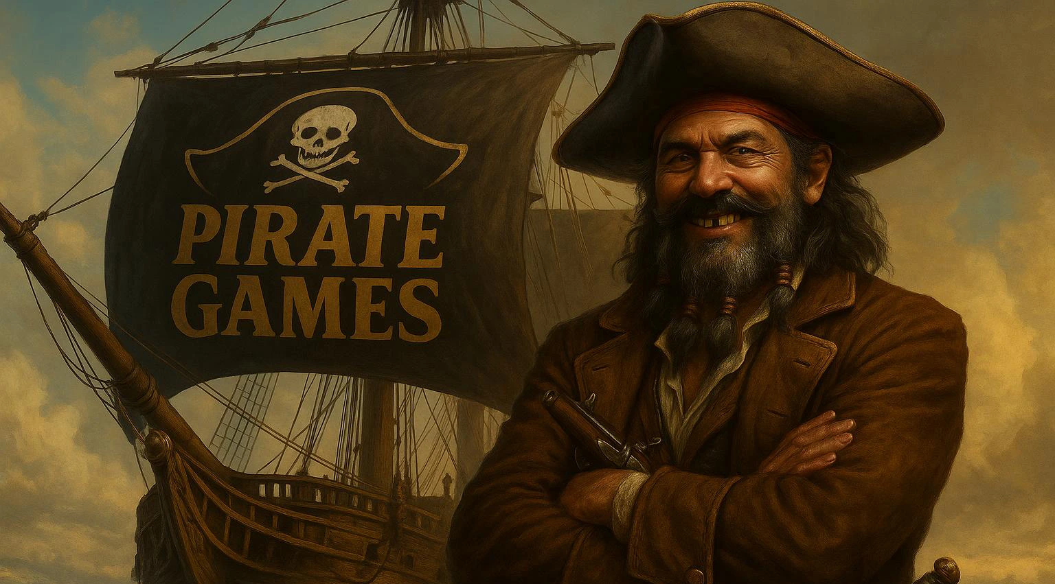 Barco pirata con vela de PirateGames